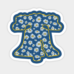 Philadelphia City Liberty Bell Daisy Philly Fan Favorite Magnet