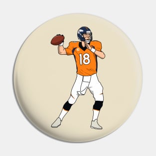 the legendary number 18 of denver Pin