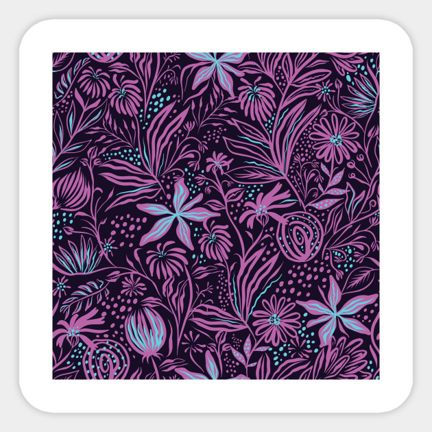 Abstract Flower Pattern Gift Idea Sticker Teepublic