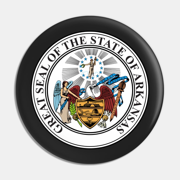 Great Seal Of The State Of Arkansas Pin by Flags of the World