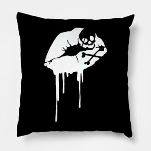 Fatal Kiss Lips And Skull Popular Tattoo Inspired Pillow