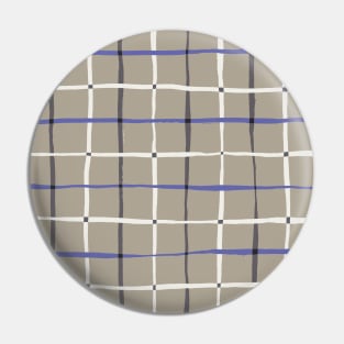 Very peri and brown tattersall plaid Pin