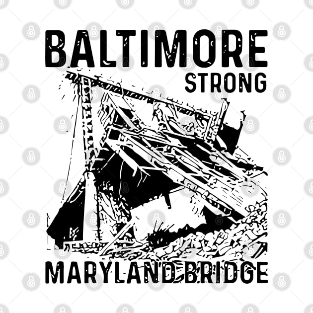 Baltimore-Strong-Maryland-Bridge-vintage by SonyaKorobkova