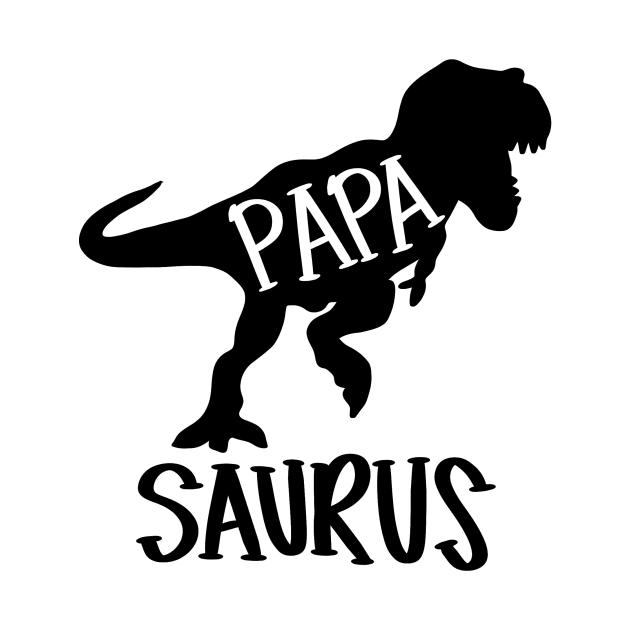 Papa Saurus dinosaur t-shirt by Chenstudio