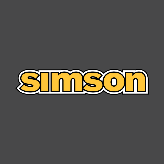 Simson logo (yellow) by GetThatCar