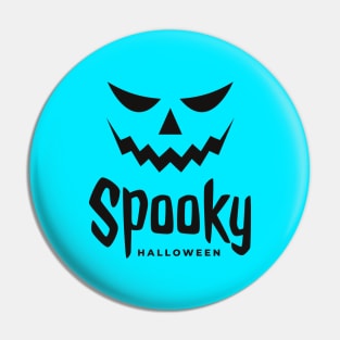 A Smile Spooky Face Halloween Pin