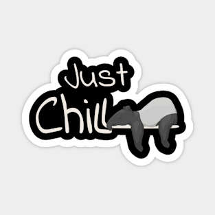 Just Chill | Relaxing Tapir Stress Relief Art Magnet