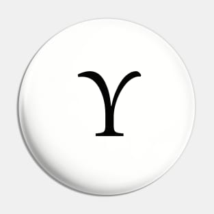 Upsilon Greek Letter Pin