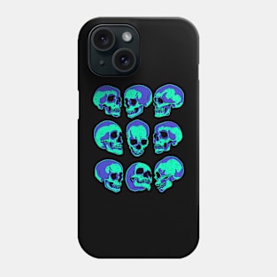 Neon faces of Death Phone Case