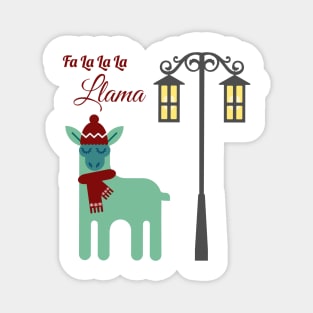 Festive Llama Magnet