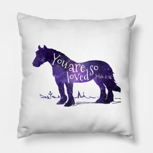 You Are So Loved - Horse Pillow