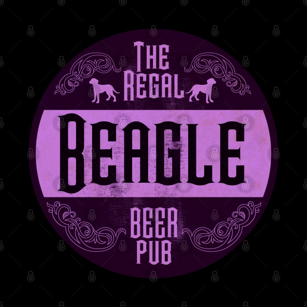 Regal Beagle Purple Vintage by CTShirts