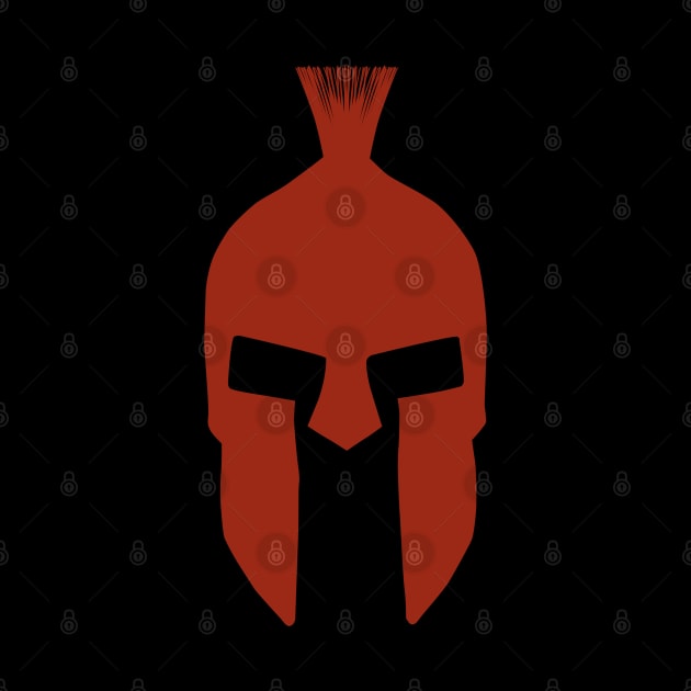 Red spartan helmet by PCMdesigner