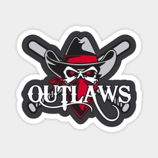 Outlaws Baseball Magnet