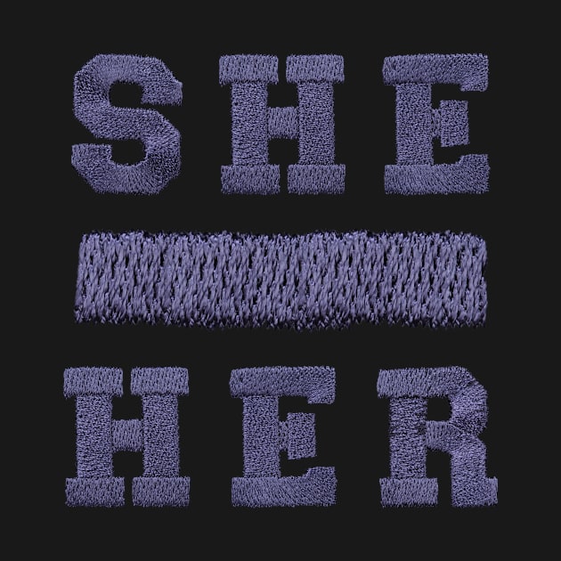 Pronouns She Her Knit LGBT by Prideopenspaces