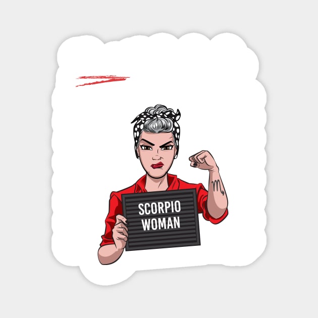 Scorpio Woman Magnet by Surta Comigo