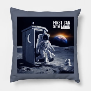 The first can on the moon! Pillow