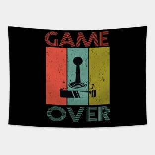 Retro Game Over Gaming Tapestry