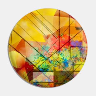 Modern geometric abstract Pin