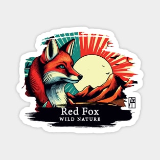 Red Fox - WILD NATURE - RED FOX -2 Magnet