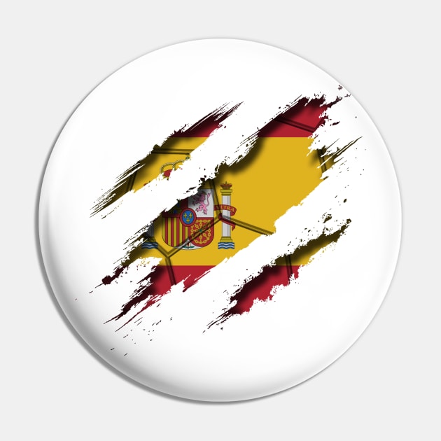 Spain Football Pin by blackcheetah