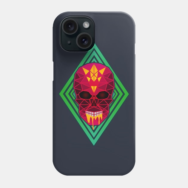 Dark Skull - Geometric & Low Poly Phone Case by Lumos19Studio