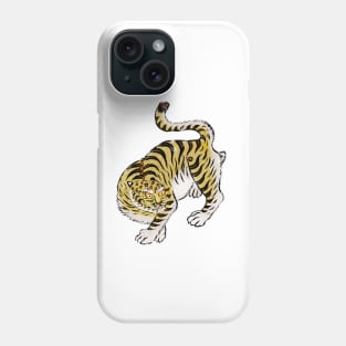 Minhwa: Tiger Yellow Type (Korean traditional/folk art) Phone Case