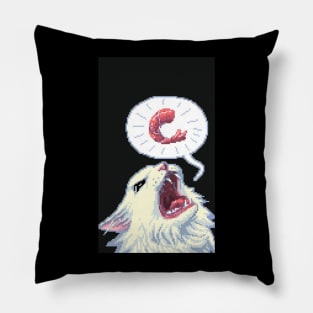 8-bit Shrimpin' Thurston the cat Pillow