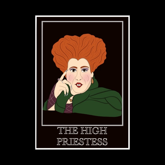 Winnifred Sanderson - The High Priestess Tarot Card by Made By Meg