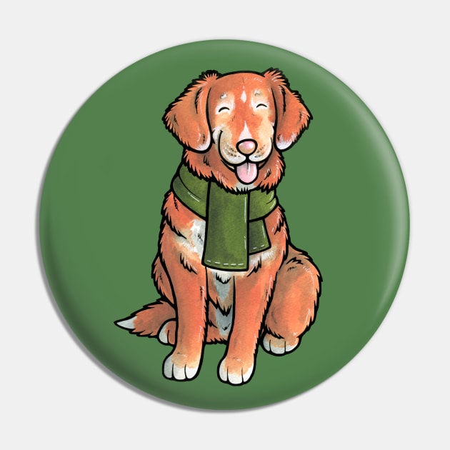 Nova Scotia Duck Tolling Retriever (senior) Pin by animalartbyjess