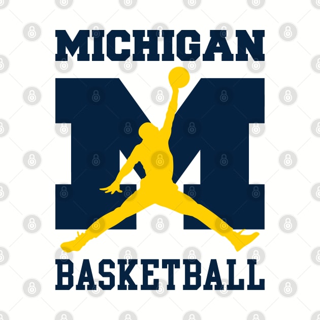 Michigan Basketball by Vamp Pattern