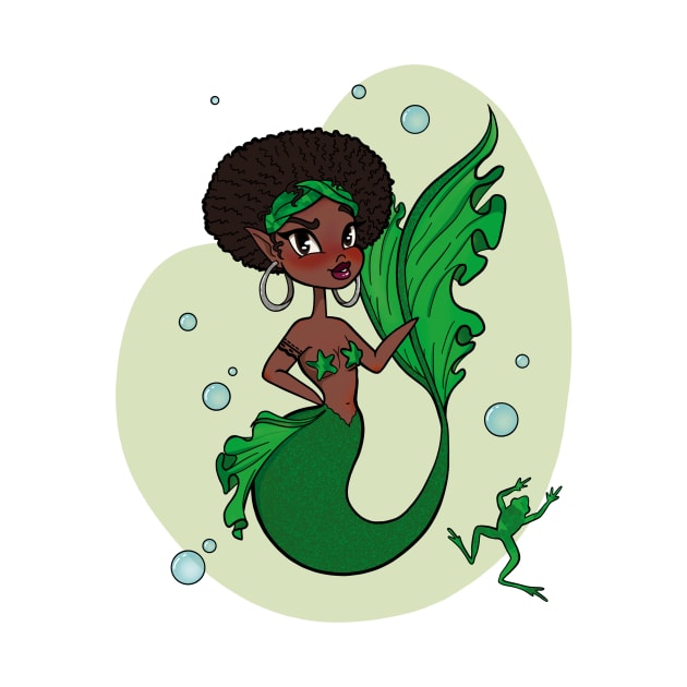 Green Swamp Mermaid by JBeasleyDesigns