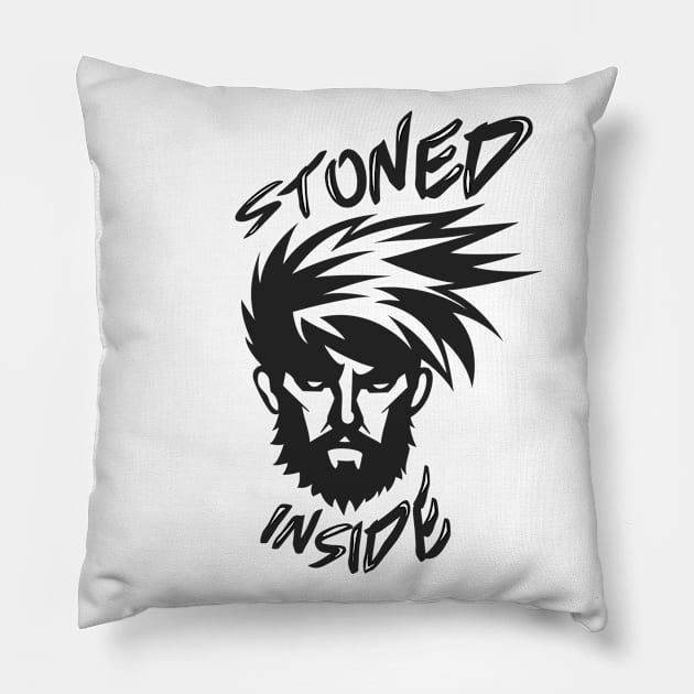 Stoned Inside Pillow by Whatastory