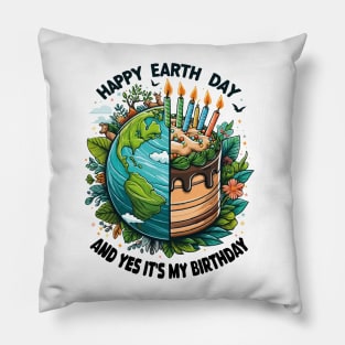 Born In Earth Day 2024, Happy Earth Day It's My Birthday Pillow