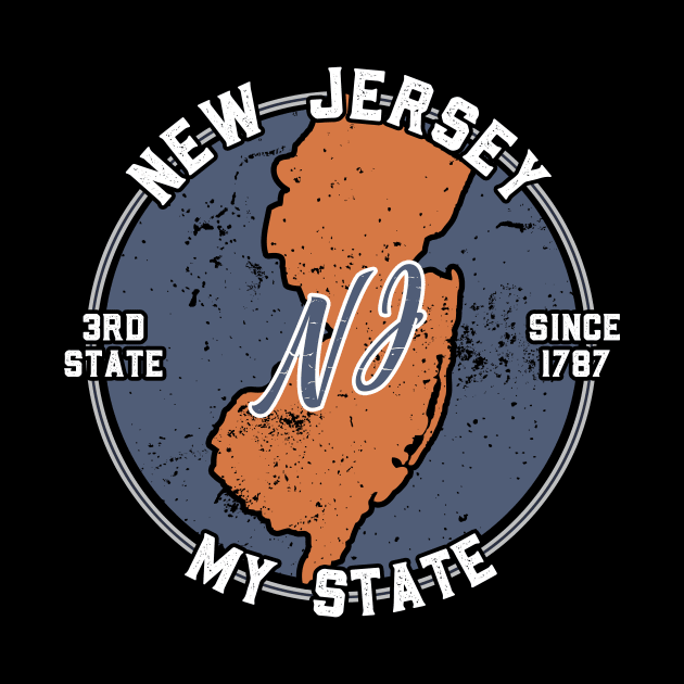 New Jersey My State Patriot State Tourist Gift by atomguy