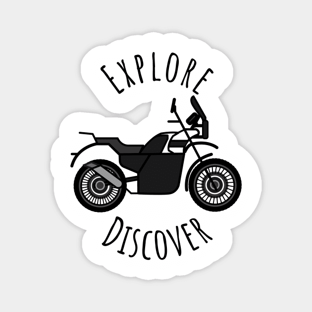 Explore Discover - Royal Enfield Himalayan Magnet by WeStarDust