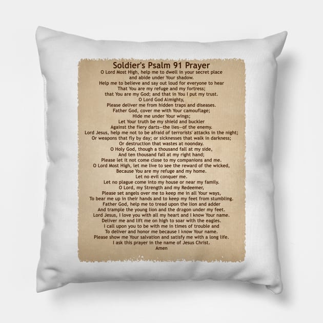 Soldier's Prayer - A Psalm 91 Prayer for Soldiers on T-shirts - Psalm ...