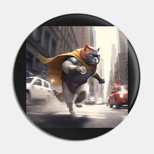 City Saviour: Purrfect Protector Sticker Pin