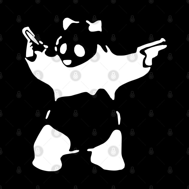 Panda with guns by Madhav