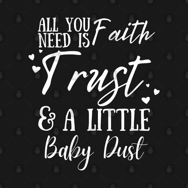 All You Need Is Faith Trust & A little Baby Dust, IVF, IUI Procedure day by JustBeSatisfied