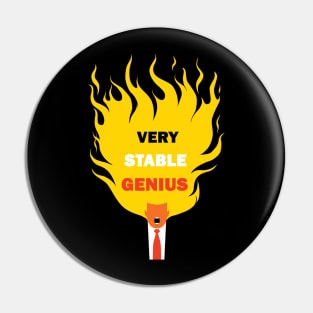 Very Stable Genius - hair of the POTUS Pin