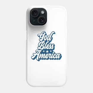 God Bless America - Blue Phone Case