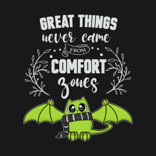 Great Things Comfort Zone Cute Cat T-Shirt