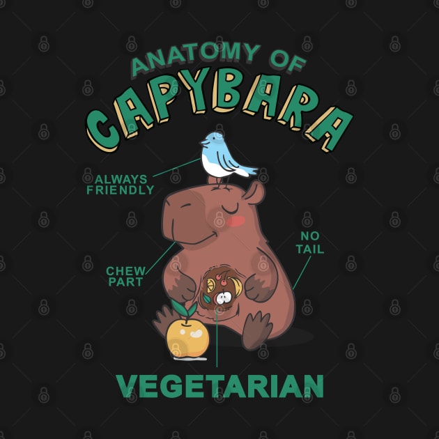 Friendly Capybara Vegetarian by dnacreativedesign