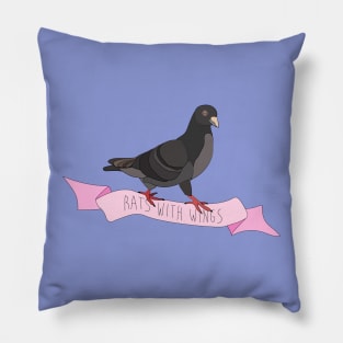 rats with wings Pillow