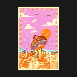 MUSHROOM CITY V T-Shirt