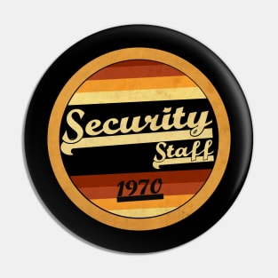 Vintage Security Staff Pin