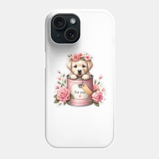 Valentine Labrador Retriever Dog For You Phone Case