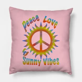 Peace love and sunny vibes Pillow