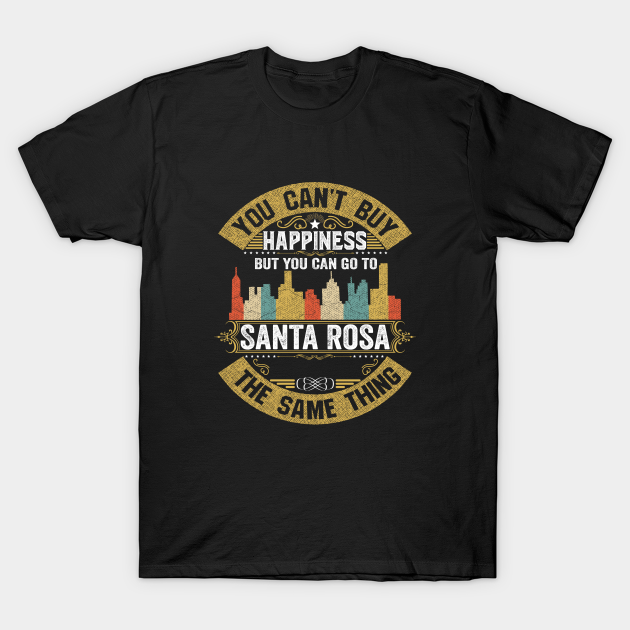 Santa Rosa City California State USA Flag Native American - Santa Rosa City - T-Shirt